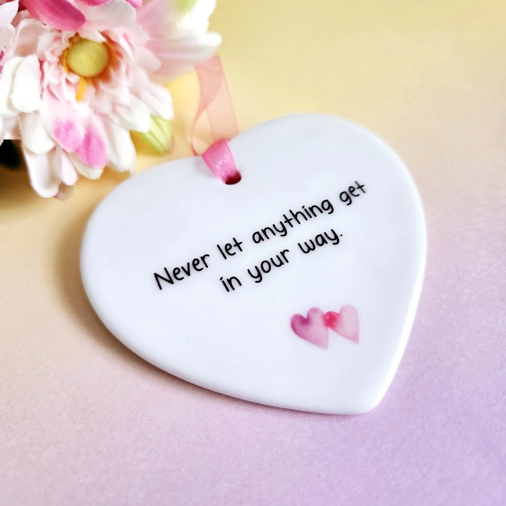 Never Let Anything Get in Your Way, Ceramic Inspirational Quote - Image 3