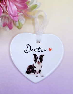 Personalised Border Collie Gift, Pet Memorial