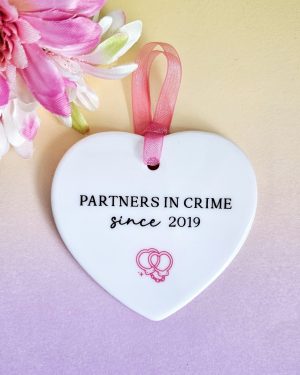 Partners In Crime, Personalised Ceramic Gift