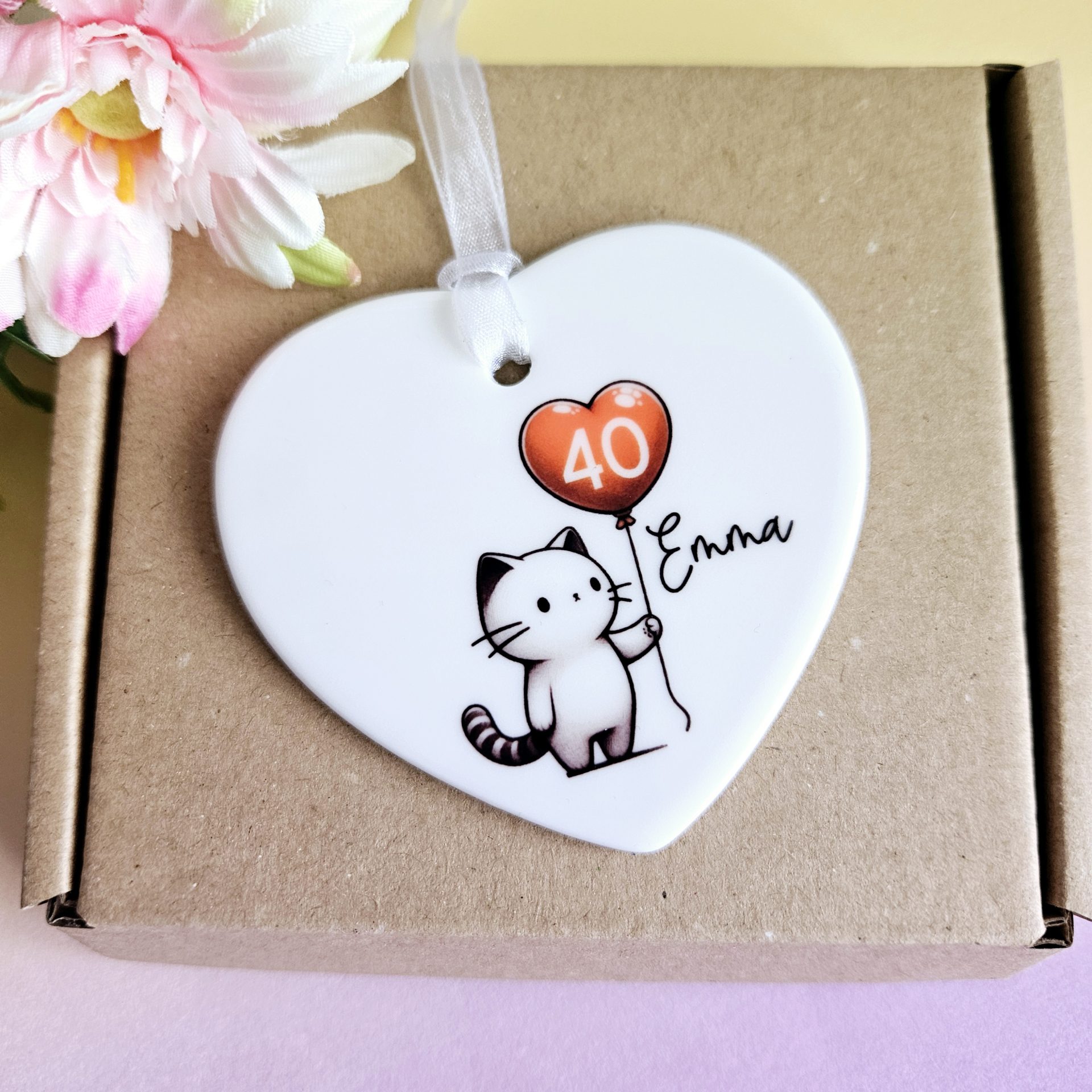 Personalised 40th Birthday Gift for Cat Lovers - Image 4