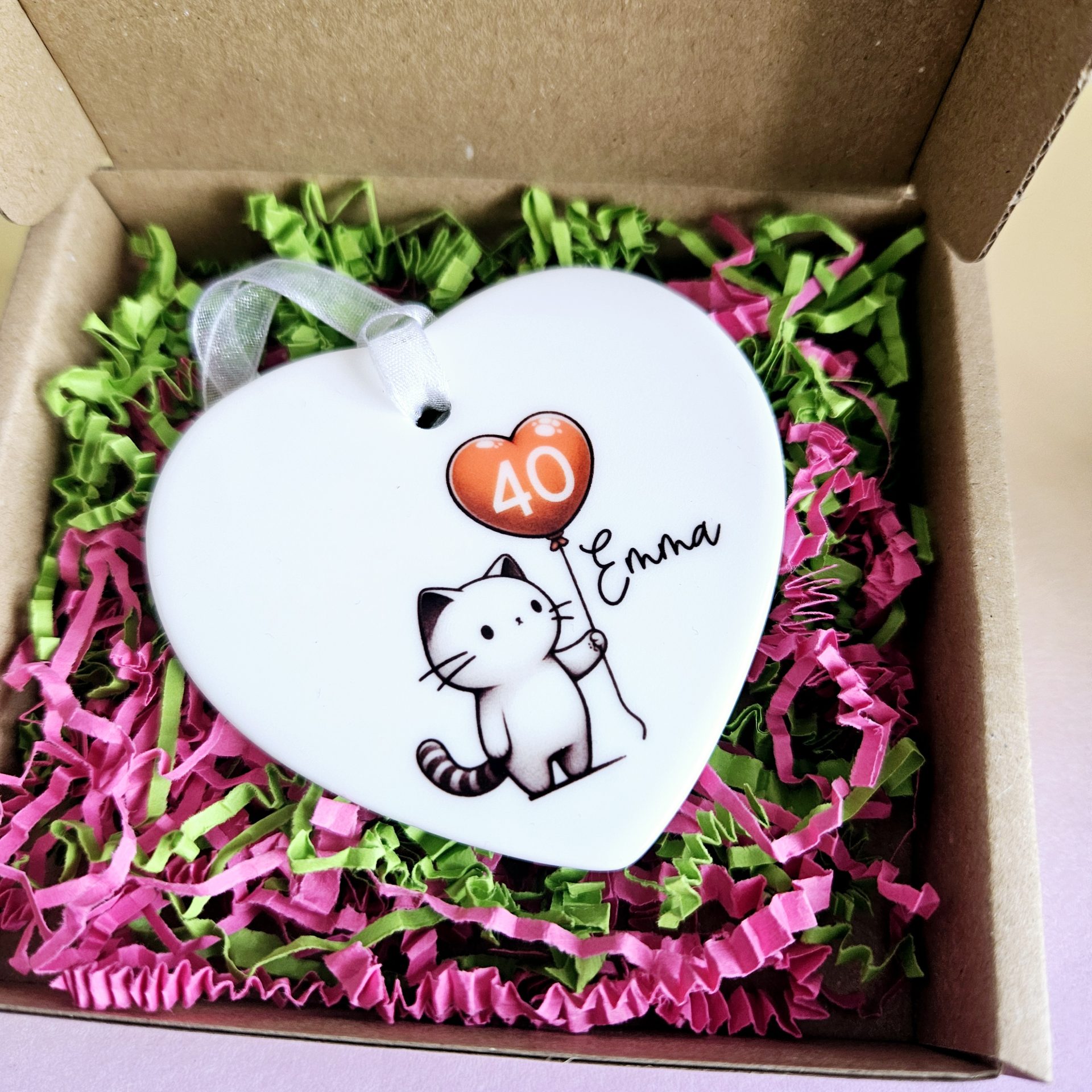Personalised 40th Birthday Gift for Cat Lovers - Image 6