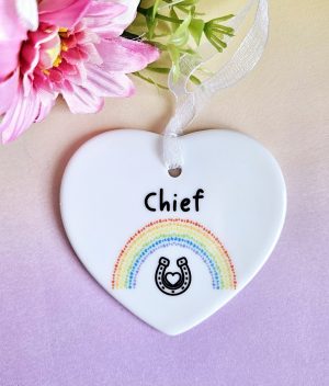 Personalised Horse Memorial Ceramic, Horse Memorial Gift, Handmade, Horse Loss Gift, Sympathy Gift, Horse Memorial