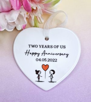 Two Years Of Us, Cotton Wedding Anniversary Gift