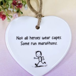 Not All Heroes Wear Capes, Some Run Marathons, Running, Marathon, Achievement Gift