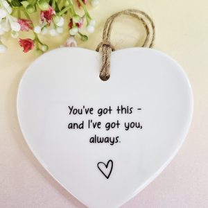 “You’ve Got This – And I’ve Got You Always” Ceramic Ornament – Inspirational Gift, Encouragement Keepsake, Motivational Home Decor