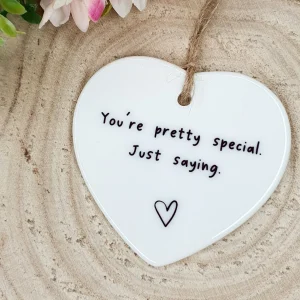 You’re Pretty Special: Ceramic Heart Gift for Appreciation