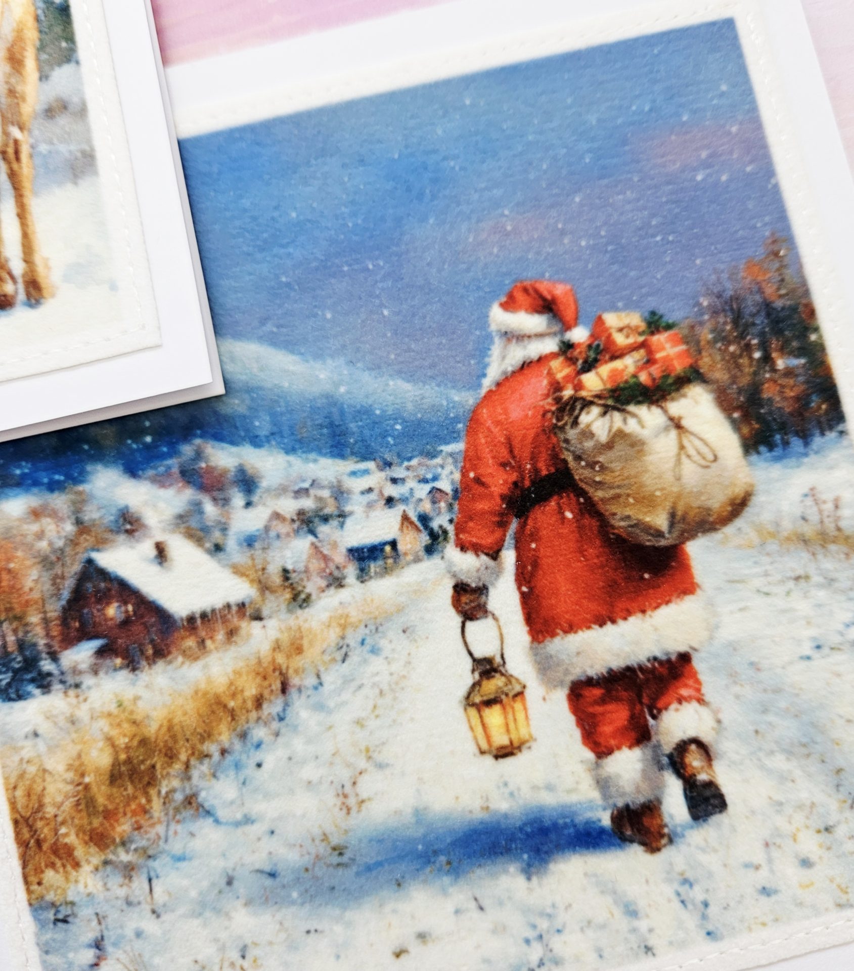 Handmade Father Christmas Cards – Set of 5 Whimsical Designs - Image 14