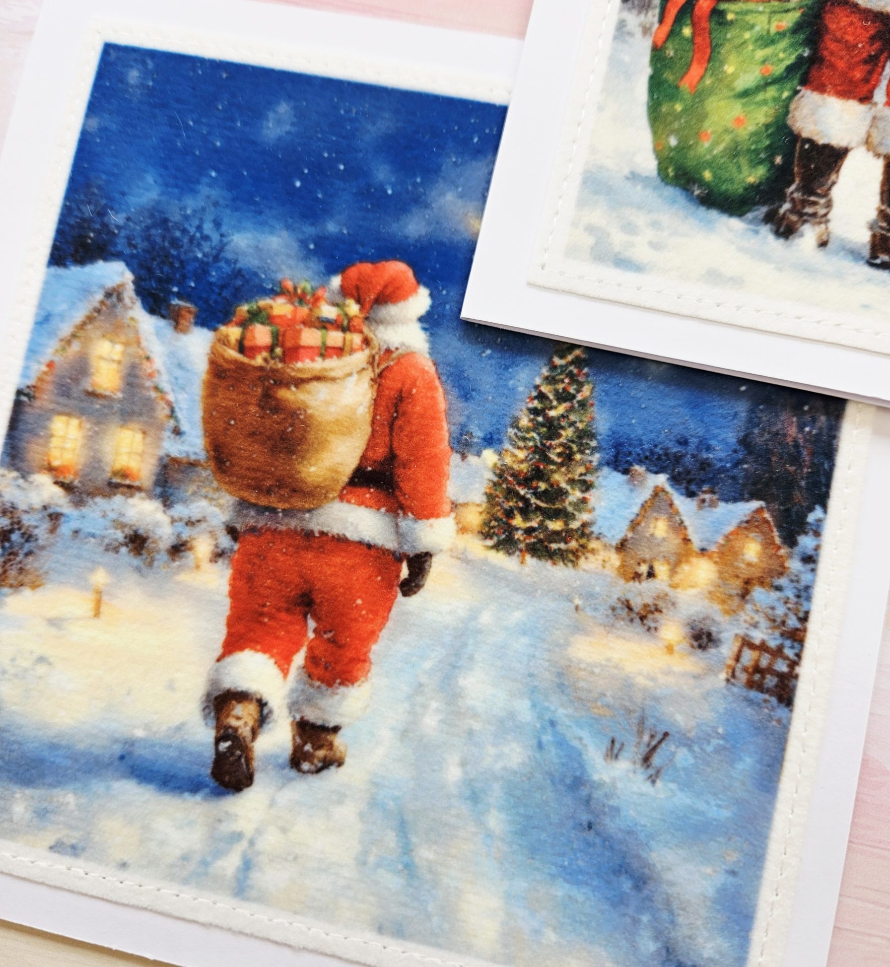 Handmade Father Christmas Cards – Set of 5 Whimsical Designs - Image 15