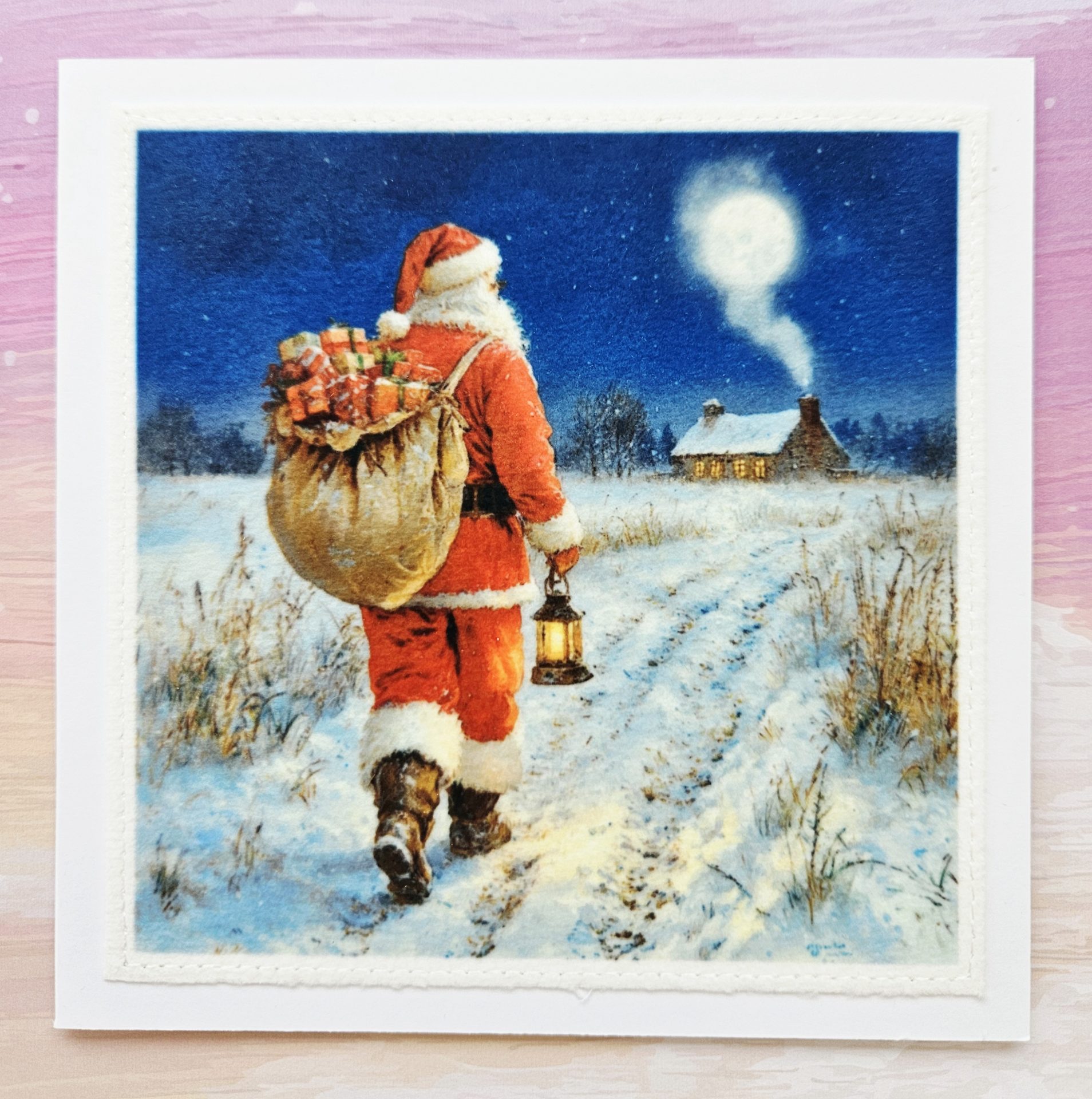 Handmade Father Christmas Cards – Set of 5 Whimsical Designs - Image 19
