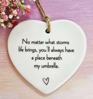 Beneath My Umbrella Friendship Heart – Thinking of You Gift