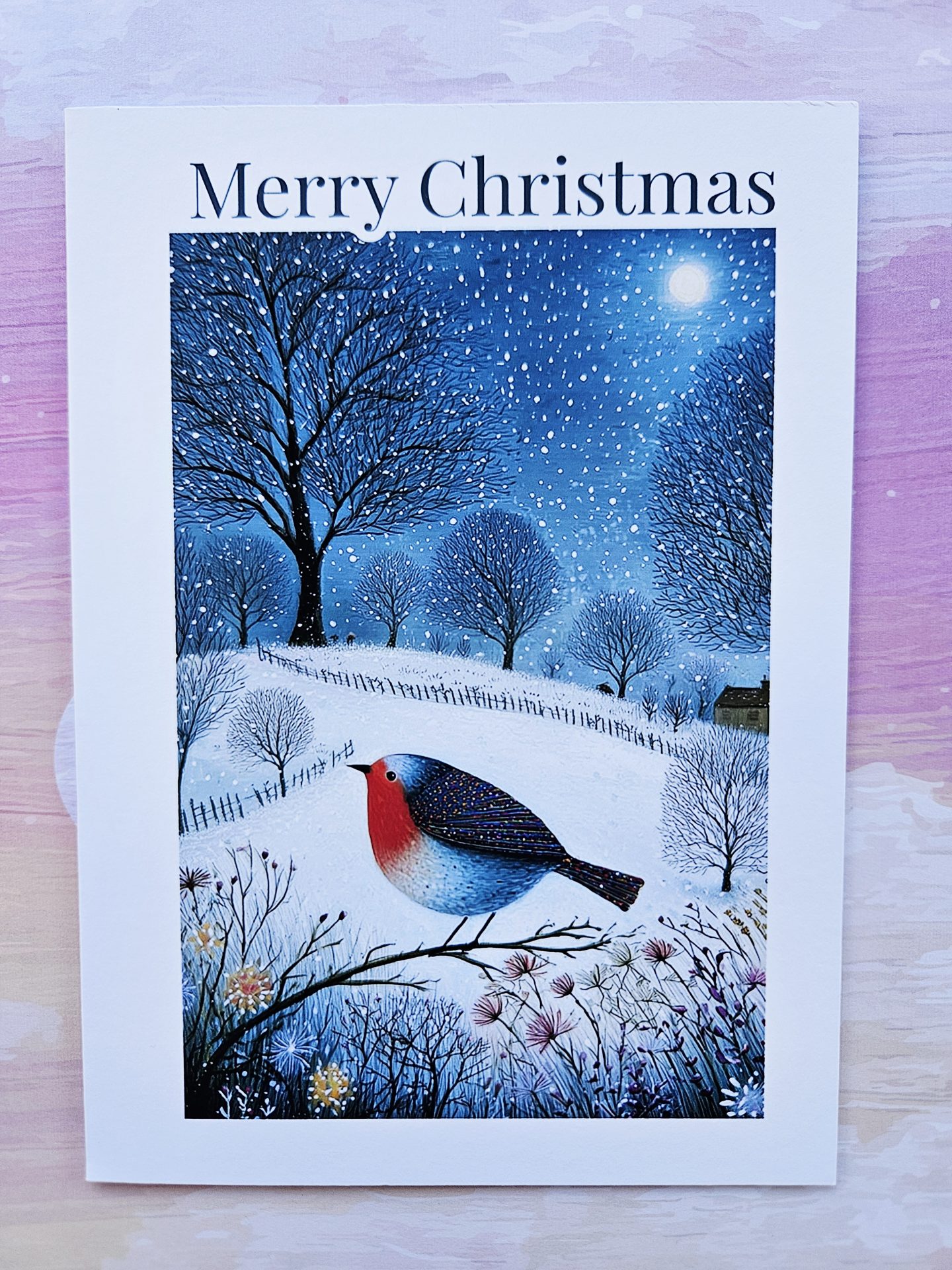 Woodland Animal Christmas Cards – Set of 6 Handmade - Image 4
