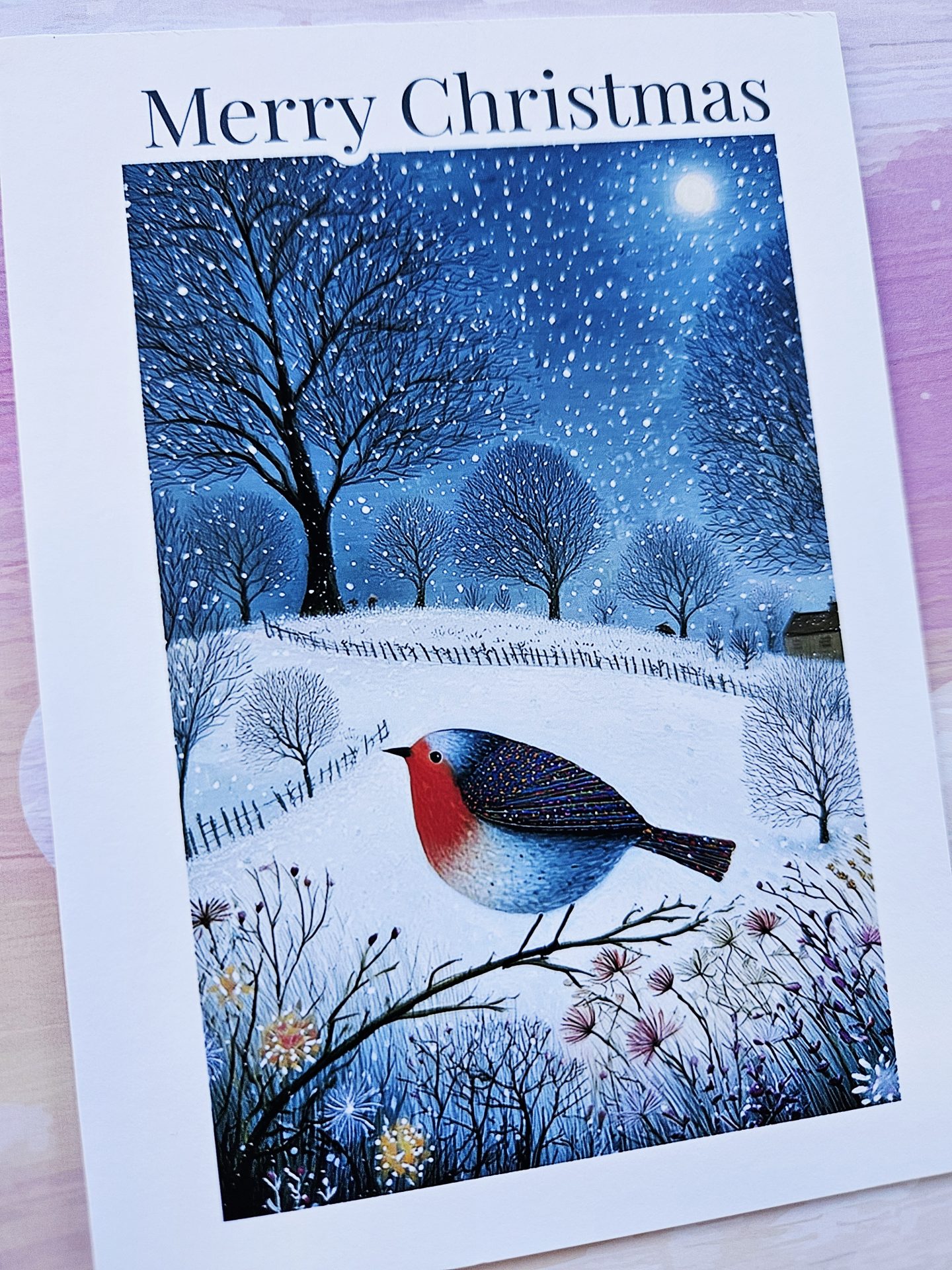 Woodland Animal Christmas Cards – Set of 6 Handmade - Image 5