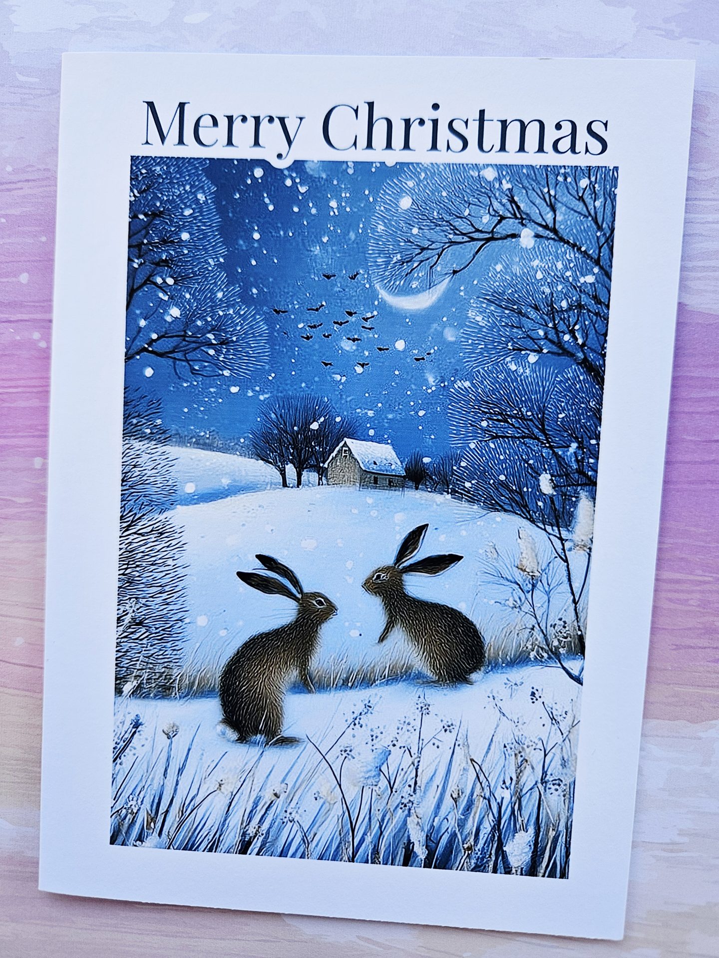 Woodland Animal Christmas Cards – Set of 6 Handmade - Image 6