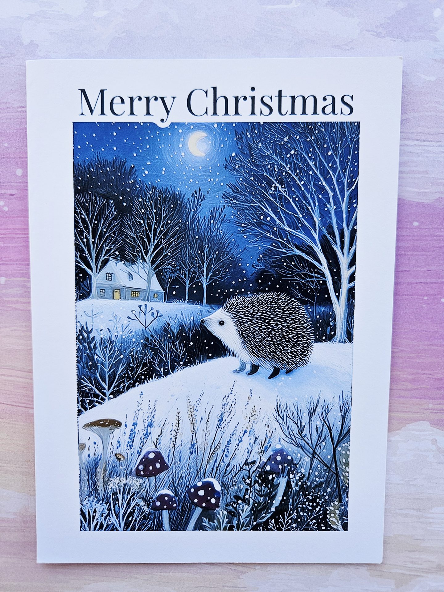 Woodland Animal Christmas Cards – Set of 6 Handmade - Image 8