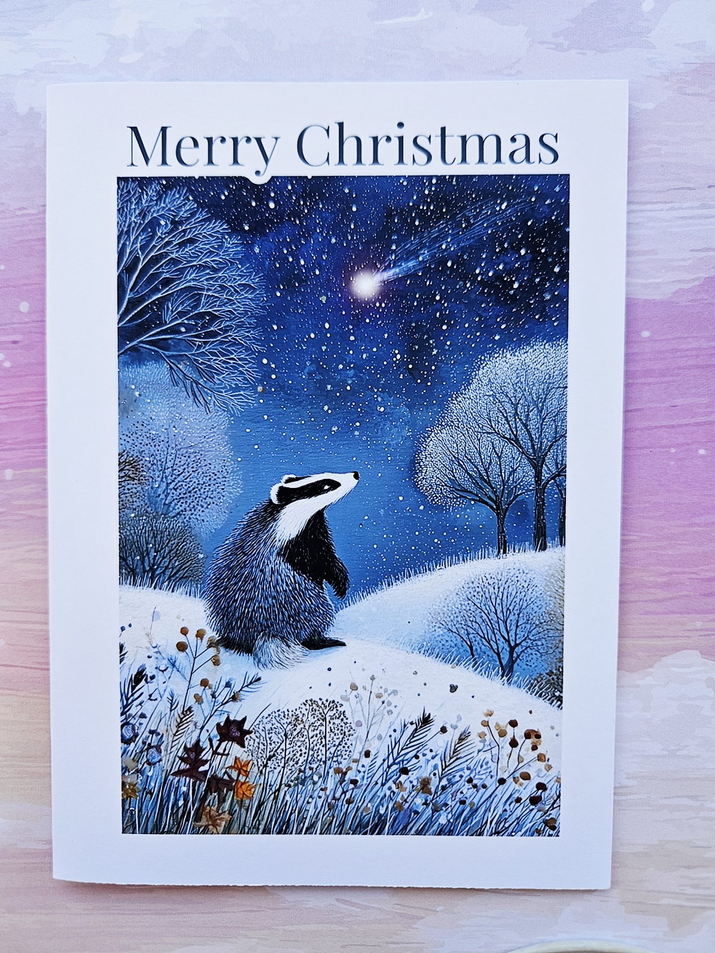 Woodland Animal Christmas Cards – Set of 6 Handmade - Image 9