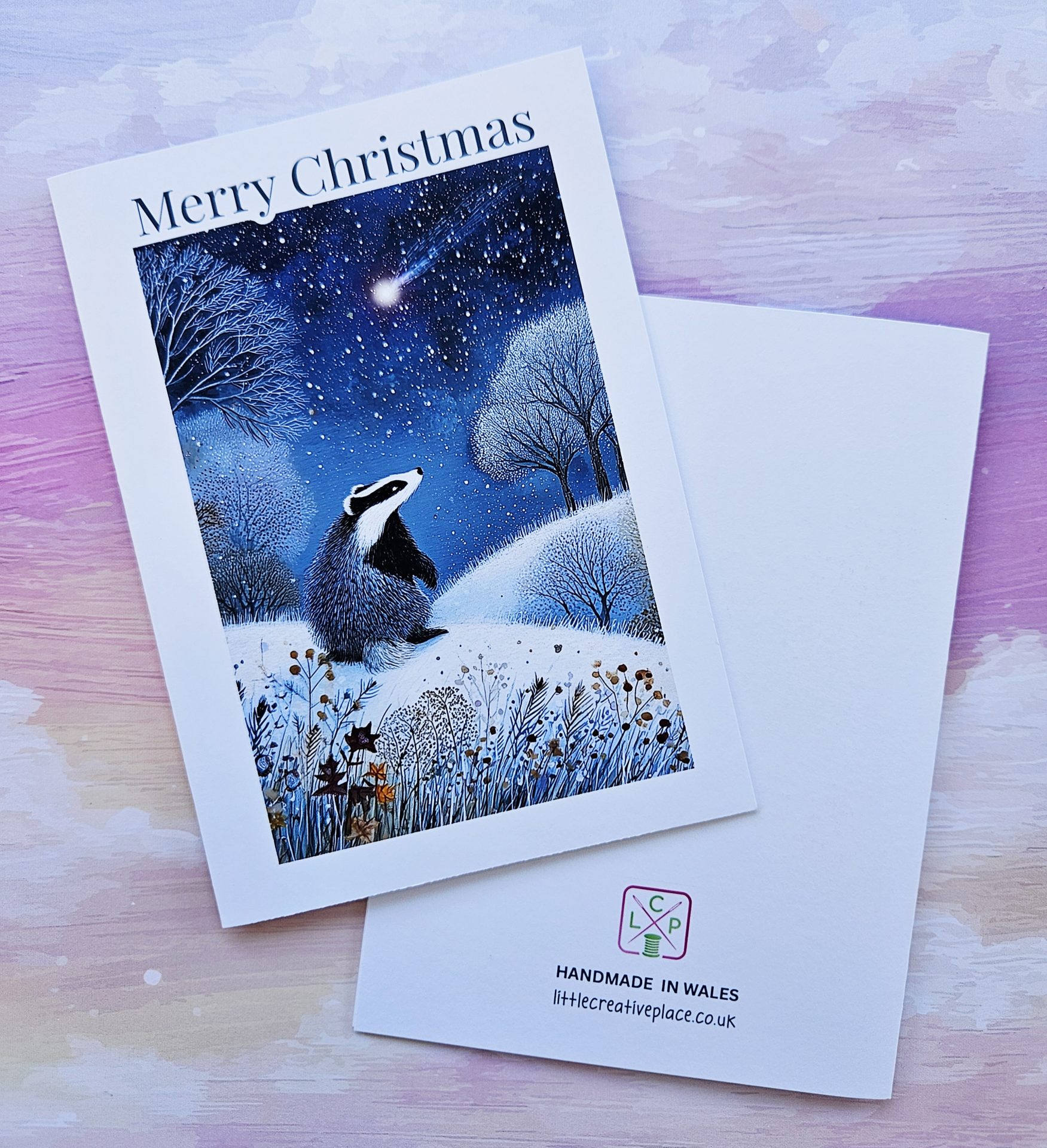 Woodland Animal Christmas Cards – Set of 6 Handmade - Image 11