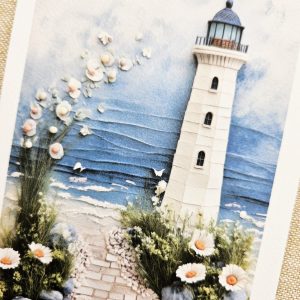 ocean themed greeting card set with envelopes