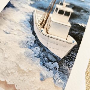 set of 6 coastal greeting cards A6