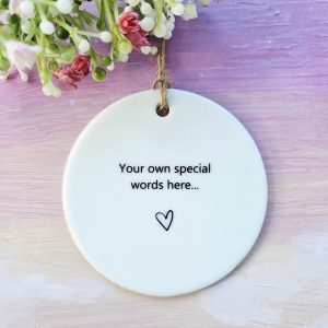 personalised ceramic round your own words