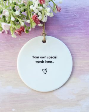 personalised ceramic round your own words