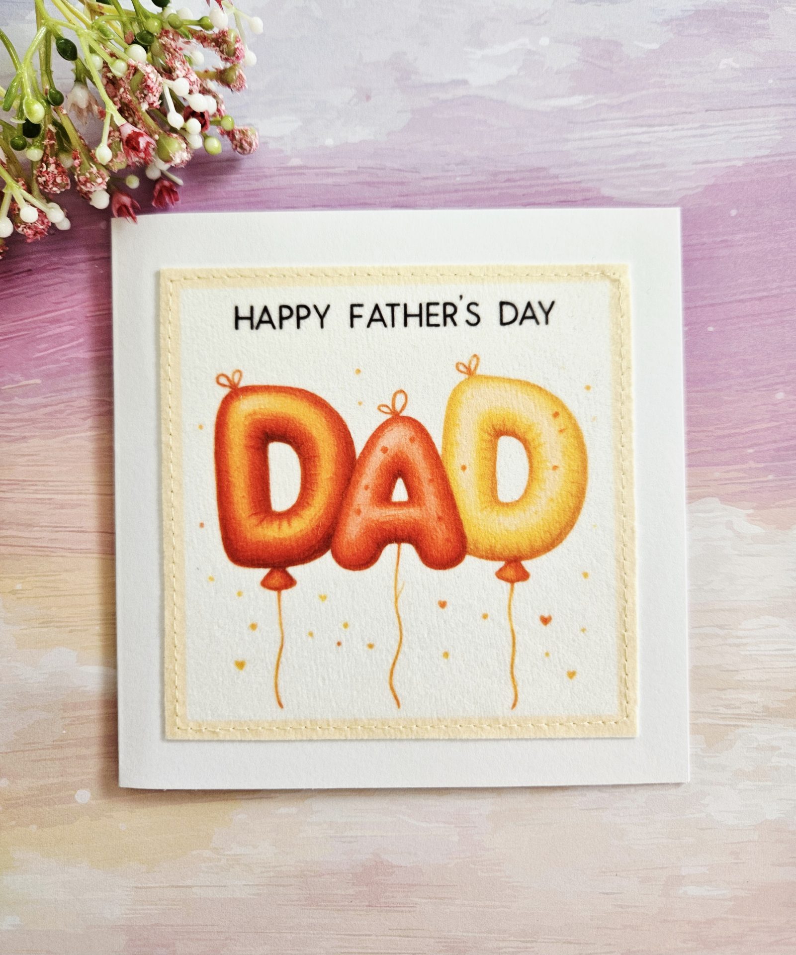 handmade Father’s Day card for Dad