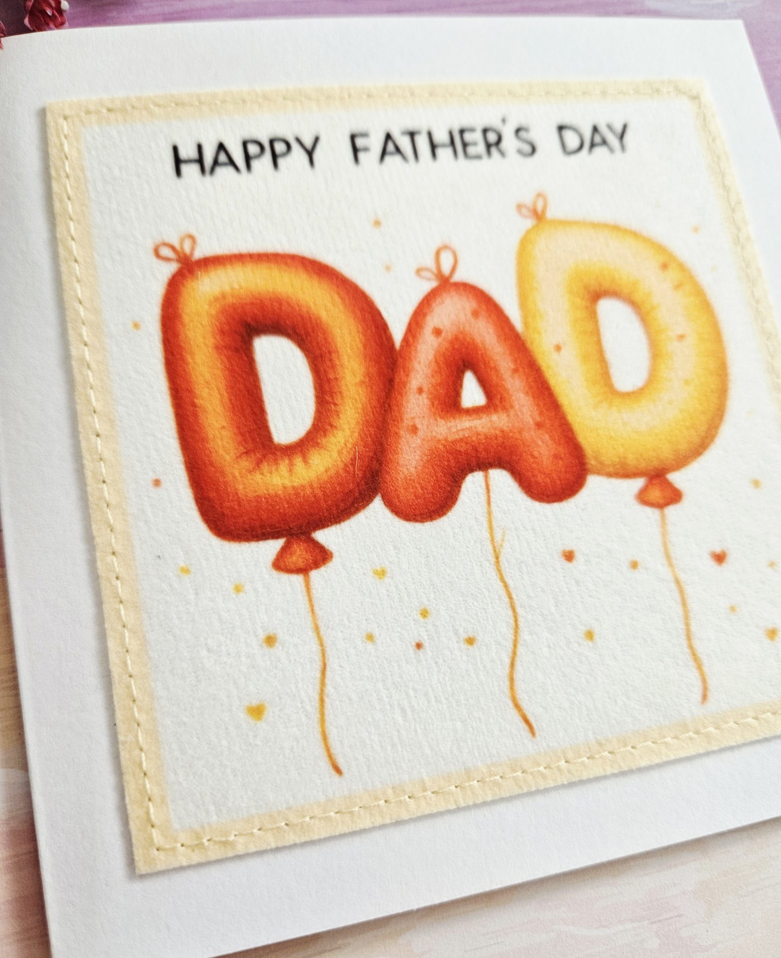 dad balloon Father’s Day greeting card