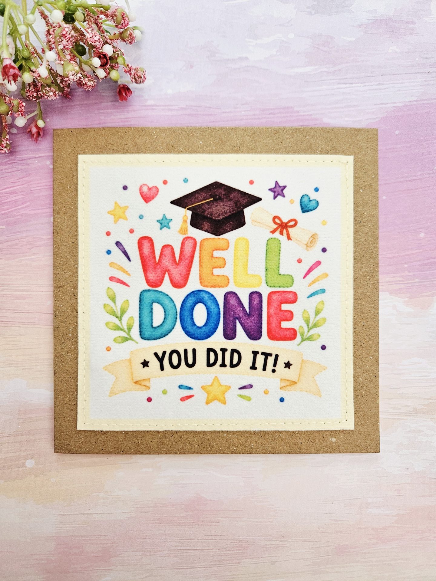 exam results congratulations card