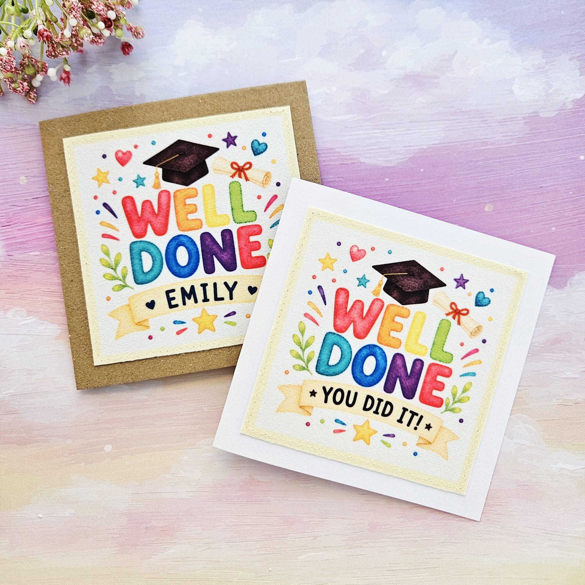 well done you did it graduation card