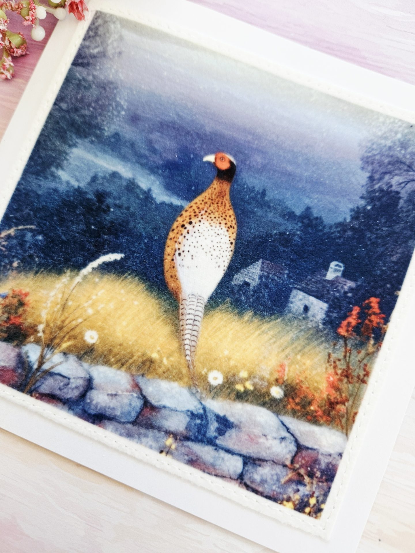 Pheasant card for bird lovers and nature enthusiasts